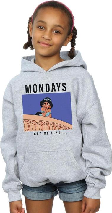 Produktbild Disney Princess Jasmine Mondays Got Me Like Kapuzenpullover Mädchen (140, 146)