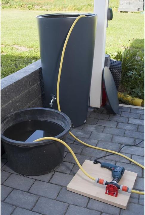 Produktbild wolfcraft 1 Pumpe Kunststoffgehäuse 3000 l/h S=8mm (Bohrmaschinenpumpe)