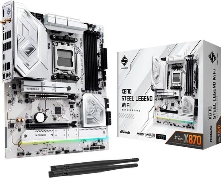 Produktbild AsRock X870 Steel Legend WiFi (AM5, AMD X870, ATX)