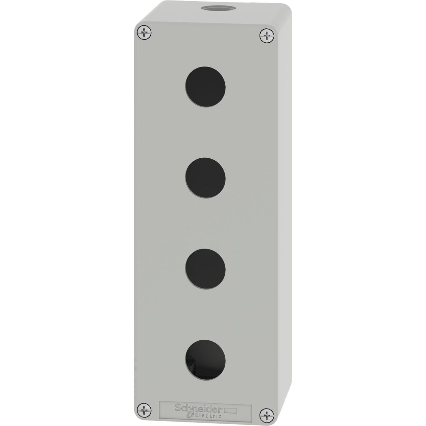 Schneider Electric XAPD4504 Leergehäuse XAP Metall grau für 4x22mm - CSA (Gehäuse), Elektronikzubehör + Gehäuse, Grau
