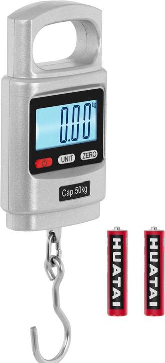 Produktbild Steinberg Kofferwaage Zugwaage Hängewaage Wildwaage Fischwaage LCD 50 kg / 20 g Aluguss