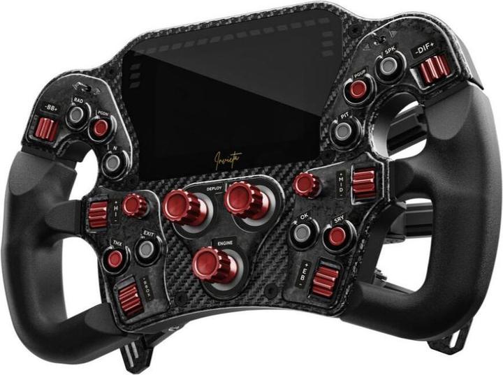 Produktbild Asetek SimSports Invicta Formula Lenkrad, 4,3-Zoll-LCD, USB-C - Red on Black Edition