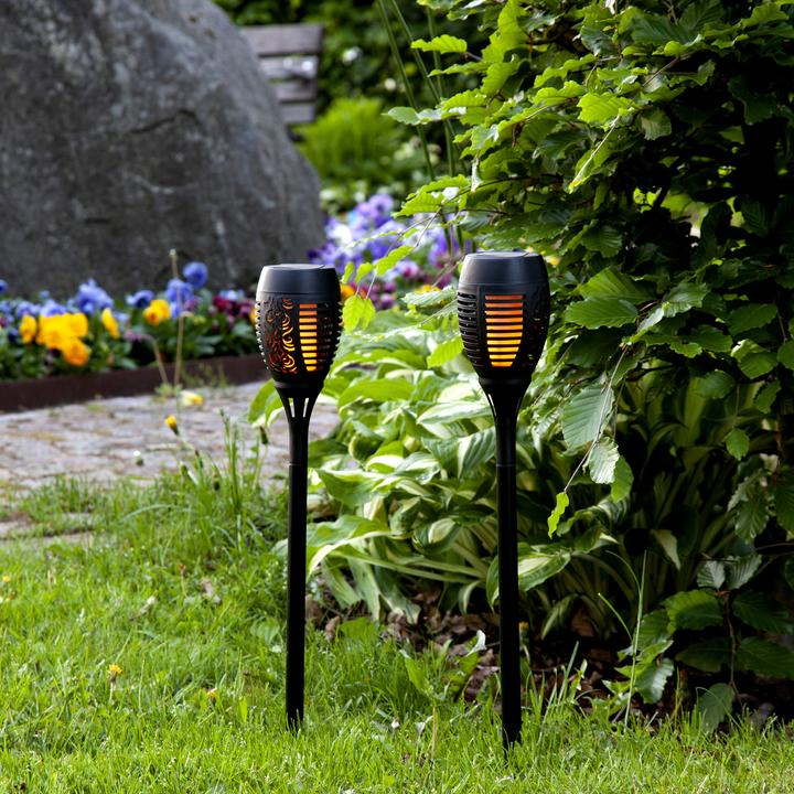 Produktbild Star Trading Solar Fackeln | 6er Set Solar Lampe Outdoor | Solar Gartenleuchte | LED Gartenbeleuchtu (IP44)