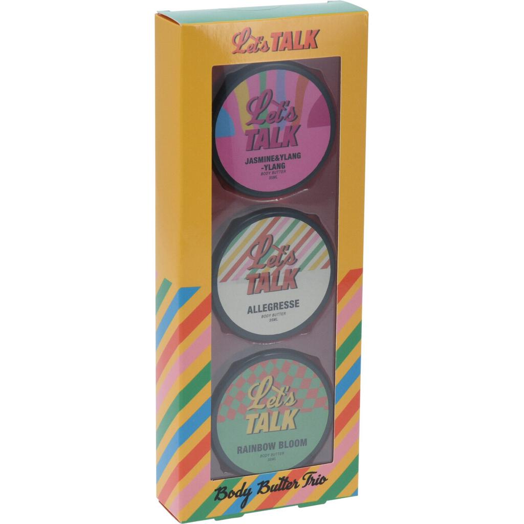 Let's Talk, Beauty Geschenkset, Körperpflege Body-Butter-Set 3tlg.