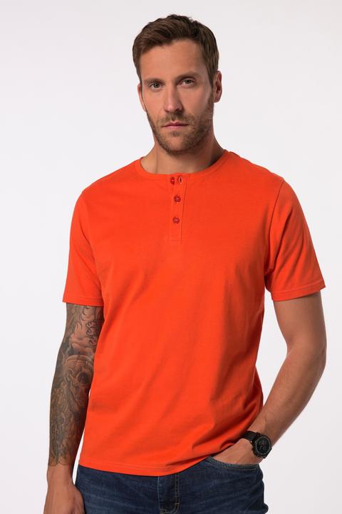 Image du produit JP1880 T-shirt Henley, collection Basic. Manches courtes et patte de boutonnage (5XL)
