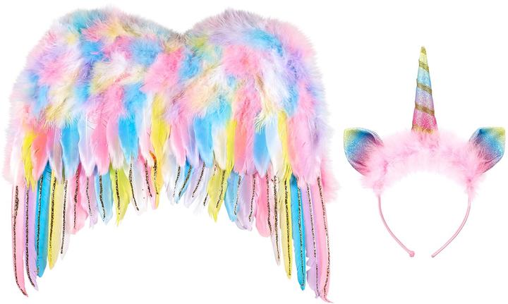 Actual product image Souza Unicorn wings and hair jewellery set