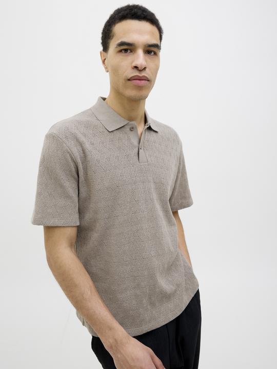 Produktbild Jack & Jones Jprblatrent Jacquard Polo Sn (XS)