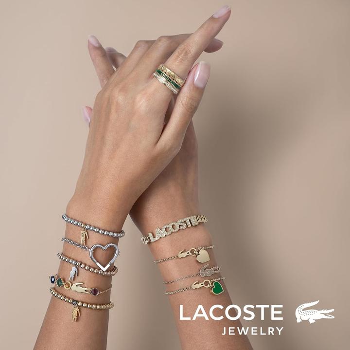 Actual product image Lacoste - Gold-plated womenÂ's steel bracelet Script 2040063 (Stainless steel)