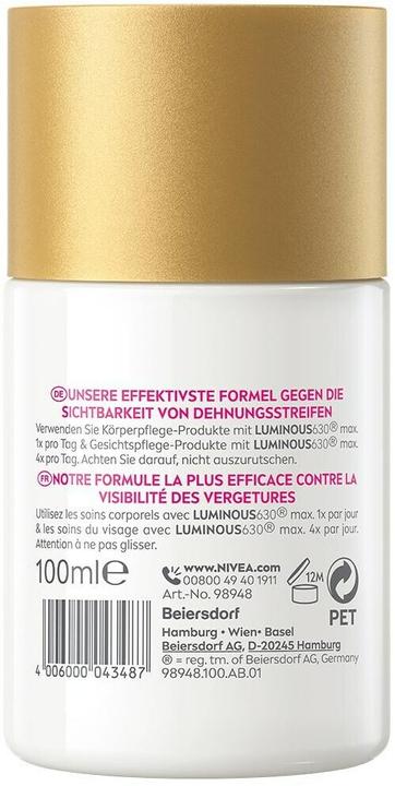 Actual product image NIVEA Luminous Body Öl-Serum Anti-Dehnungsstreifen (Body oil, 100 ml)