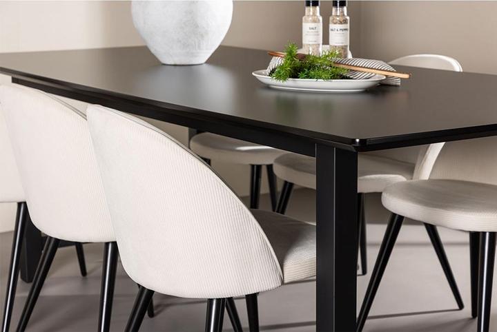Produktbild Ebuy24 Essgruppe Oslo schwarz (MDF)