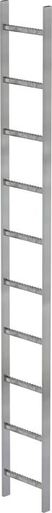 Productafbeelding Munk Thermisch verzinkte stalen schachtladder 300 mm vrije breedte 10 sporten (280 cm)