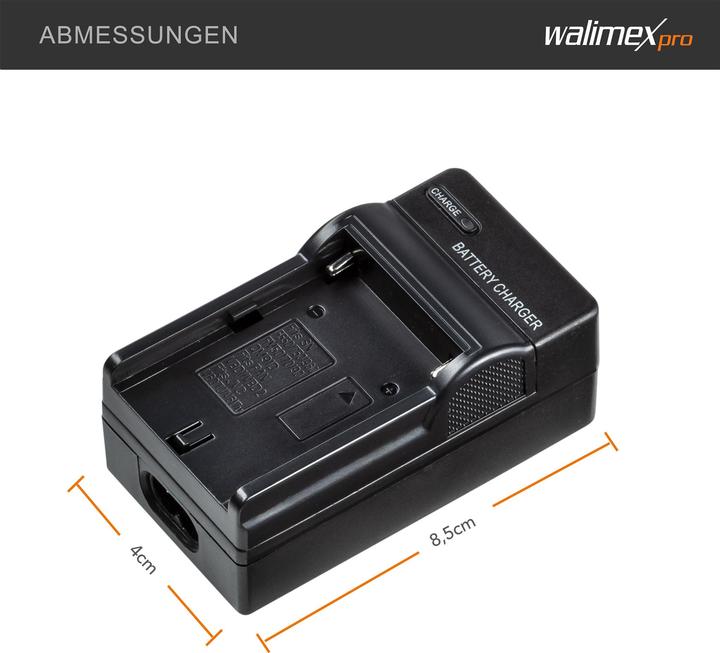 Actual product image Walimex pro NP-F battery charger 1000mA (Camera battery charger)