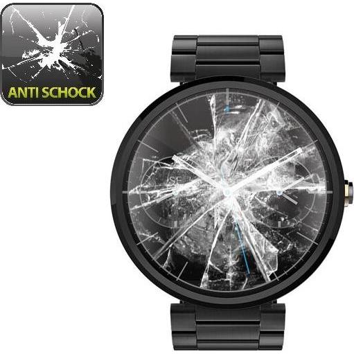 Protectorking 4x Panzerfolie Anti-Shock HD Klar, Smartwatch Schutzfolie