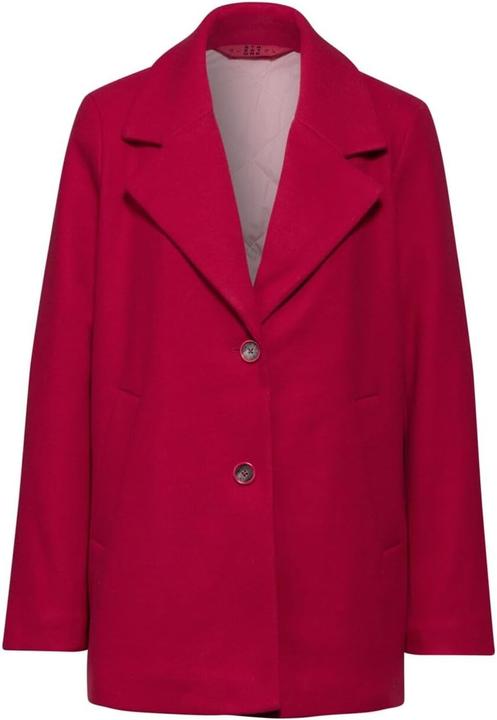 Actual product image Street One Women's Reversible Collar Button Front Coat with Side Pockets