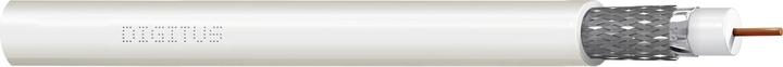 Image du produit Digitus câble coaxial RG-6 75 Ohm, film blindé + tresse, 77 pour cent Eca PVC, 500 m blanc-rouleau (75 dB, Câble d'antenne)