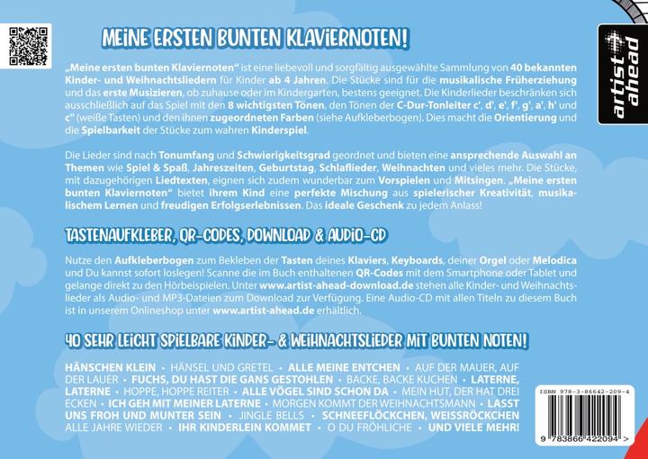 Produktbild Meine ersten bunten Klaviernoten! (Deutsch, Jens Rupp, 2023)