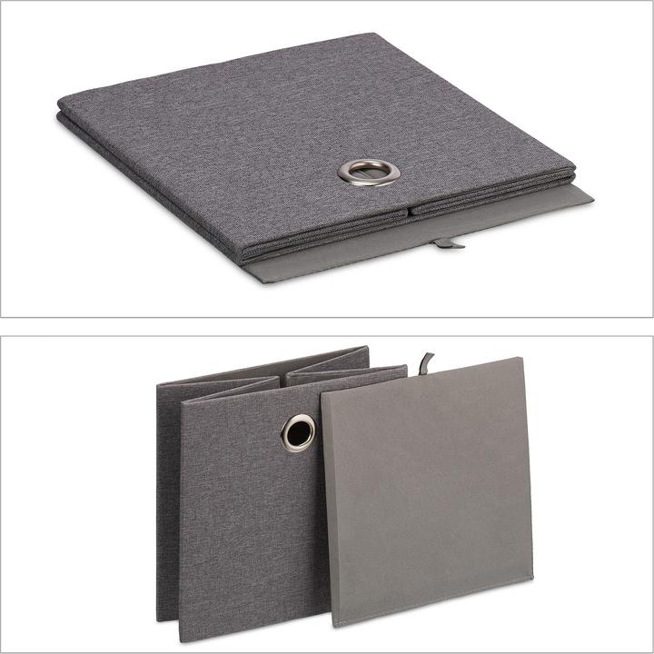 Image du produit Relaxdays 2x boîte de rangement (30,5 x 30,5 x 30,5 cm, 27 l)