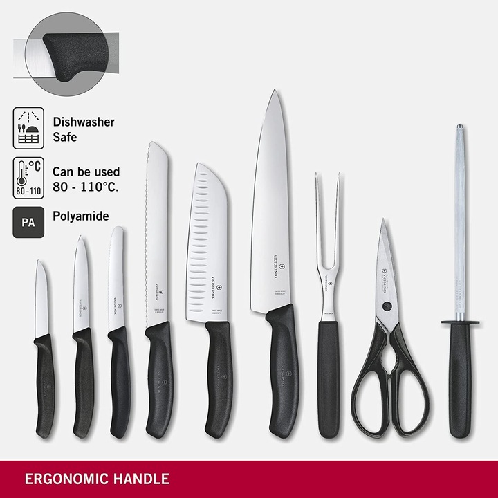 Image du produit Victorinox Bloc à couteaux Swiss Classic, 9 pièces