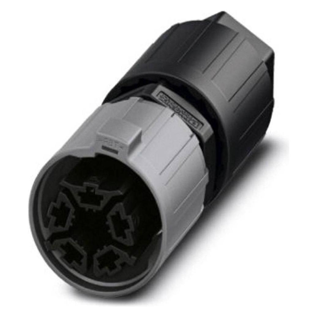 Phoenix Contact Wanddurchführung, Elektronikkabel + Stecker, Schwarz