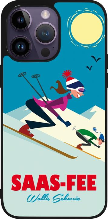 Actual product image PhoneLook Cover Silicone black Saas-Fee Ski Downhill (Apple iPhone 15 Pro Max)