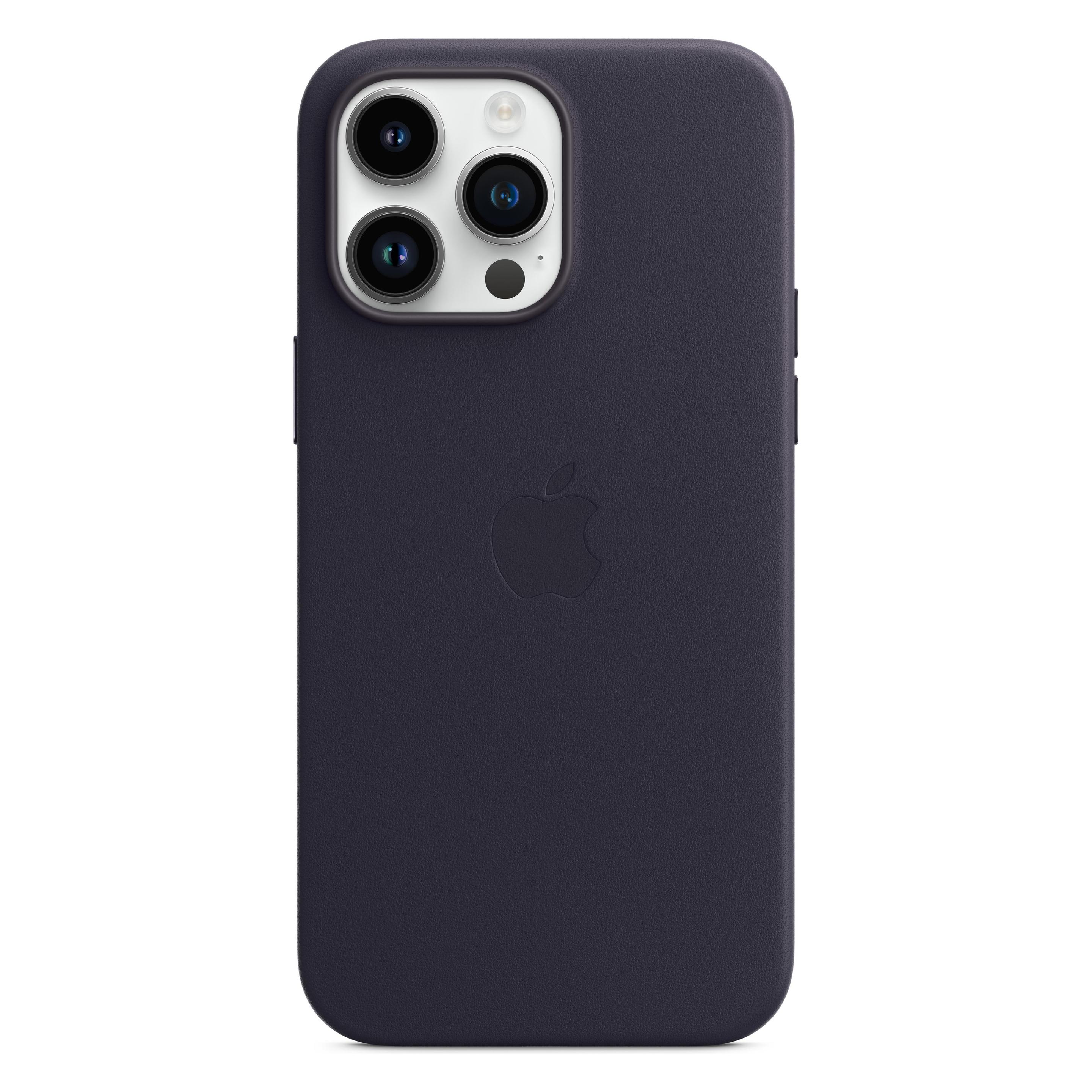 Apple Leather Case with MagSafe (Apple iPhone 14 Pro Max), Smartphone Hülle, Violett