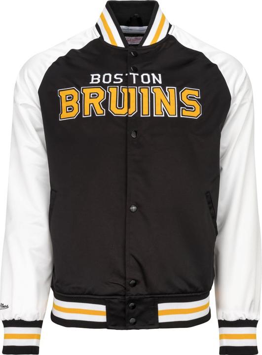 Actual product image Mitchell & Ness M&N Primetime Lightweight Satin Jacket - Boston Bruins - L (L)