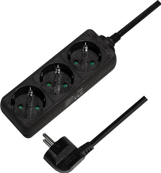 Actual product image LogiLink socket strip (3 x, CEE 7/3, 1.50 m)
