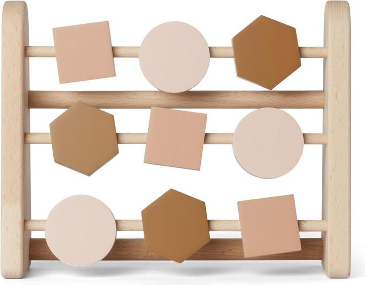 Actual product image Liewood Abacus slide rule Astrid made of beech wood Rose Multi Mix