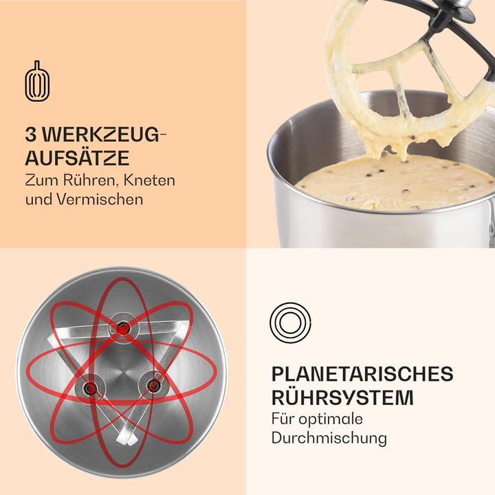 Image du produit Klarstein Knetmaschine mit Fleischwolf (2000 W)