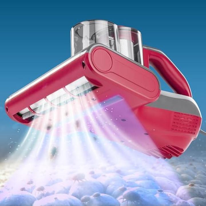 Actual product image CleanMaxx Roterende mijtstofzuiger mit UV-C-Licht und HEPA-Filter für Allergiker