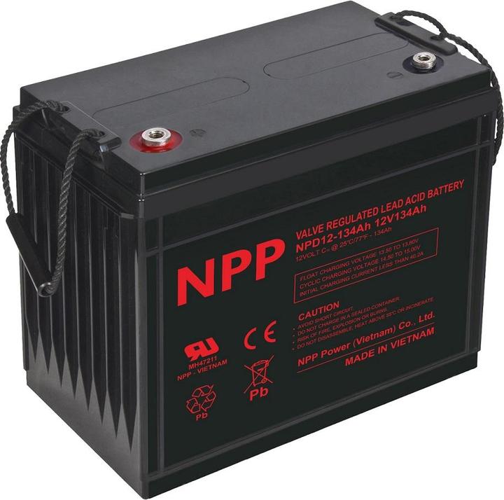 BrightSign Battery 12V 134Ah T16(M8) Pb deep discharge AGM NPP