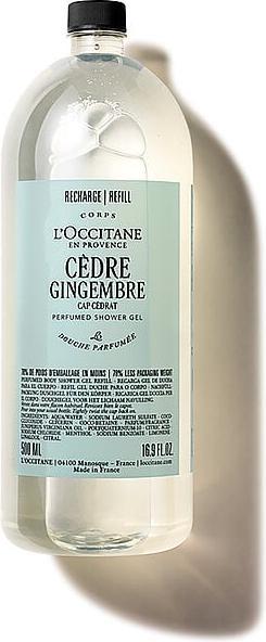 Produktbild L'Occitane Cèdre Gingembre Duftduschgel Nachfüllpackung (500 ml)
