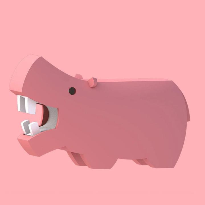 Actual product image Halftoys Animal World - Hippo version