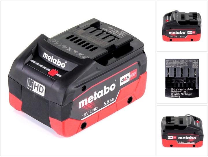 Produktbild Metabo Akku 18 V 5,5 Ah LiHD (18 V)