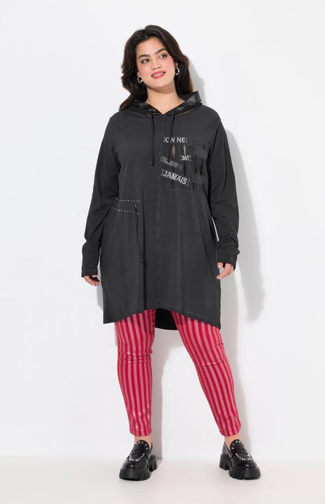 Produktbild Angel of Style Long-Sweatshirt, oversized, Netz-Kapuze (46)