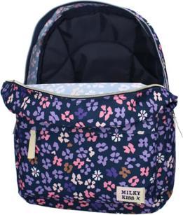 Actual product image Milky Kiss Backpack Prestige Dunkelblaue Blumen