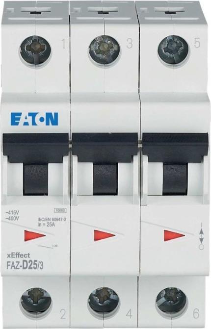 Produktbild Eaton Circuit Breaker, D Curve, 25A, 3-Pole
