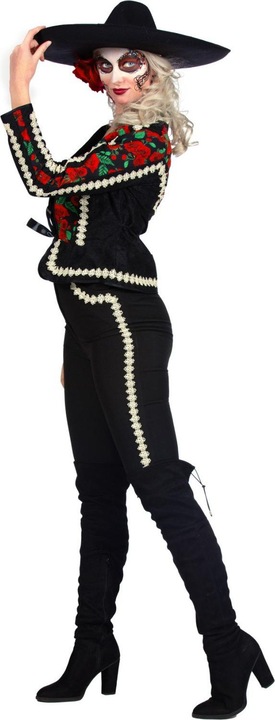Actual product image Wilbers Ladies Mariachi Costume, black (44)