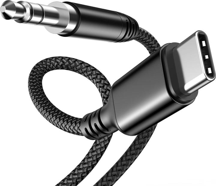 Produktbild PowerGuard C-to-Aux-Plug USB Type C zu 3.5mm Klinke AUX Audio Kabel (3.5mm Klinke)