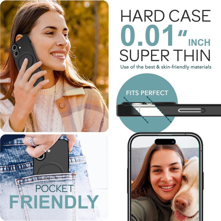 Produktbild Nalia Extrem Dünnes 0,3mm Hard-Case mit MagSafe, Matte Hülle (Apple iPhone 16)
