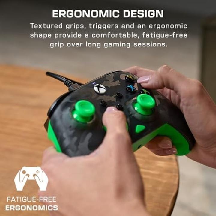 Immagine prodotto Turtle Beach Rematch Core Wired Controller · XB · Ghost Camo Black & Green (PC, Xbox Series S, Xbox Series X)