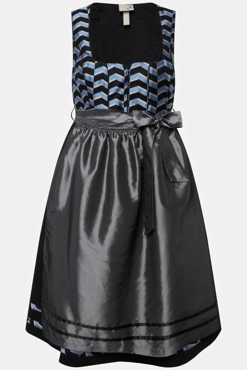 Actual product image Ulla Popken Sleeveless Chevron Dirndl (54)