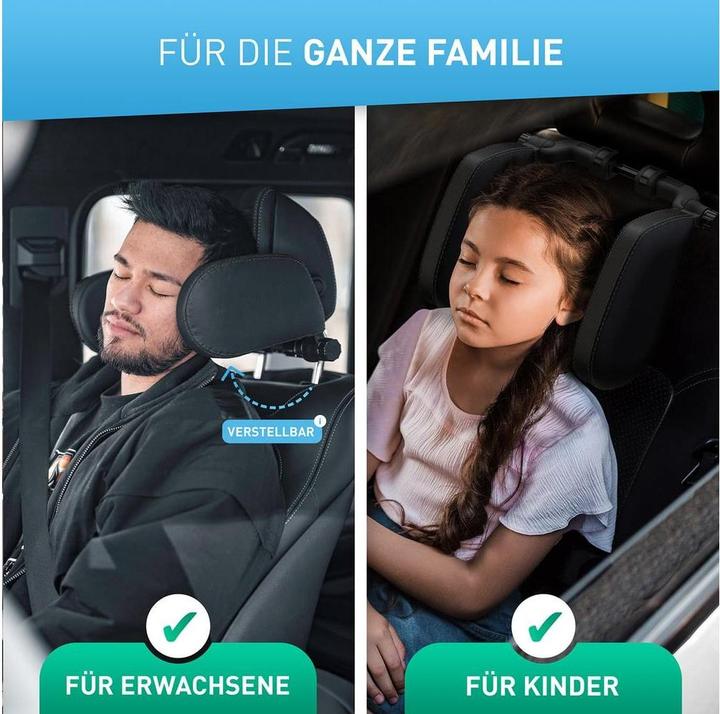 Actual product image Flipline Auto-Kopfstütze, schwarze Nähte