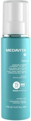 Actual product image Medavita Solarich Protective Oil Spray SPF15 for Body and Hair 150ml (Suntan oil, SPF 15, 150 ml)
