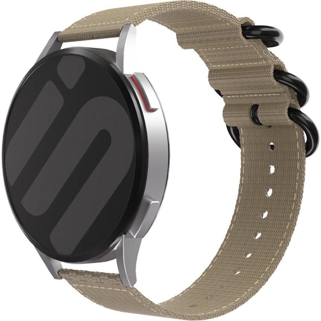 Strap-it Armband (Nylon), Uhrenarmband, Braun