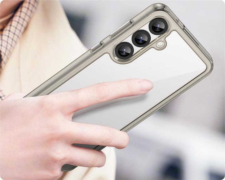 Produktbild Hurtel Outer Space Case für Samsung Galaxy A36 Cover mit flexiblem Rahmen - Halbtransparent, Schwarz (Samsung Galaxy A36)