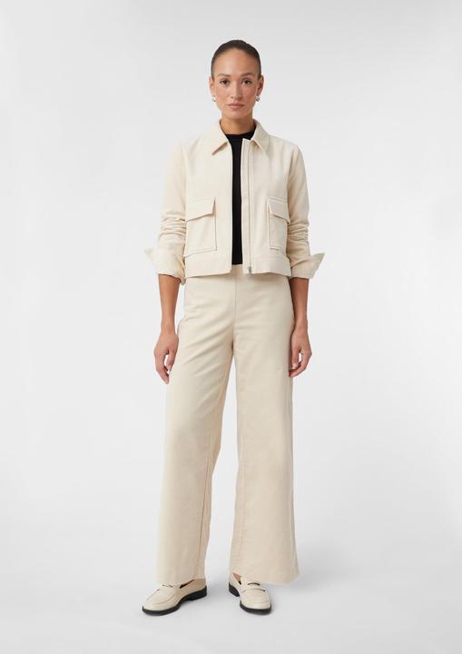 Produktbild Comma Hose Verkürzte Wide-Leg-Hose aus Cord im Relaxed Fit (32)