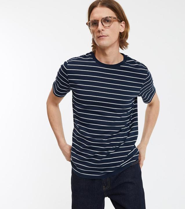 Produktbild La Redoute Collections Gestreiftes T-Shirt mit rundem Ausschnitt (S)