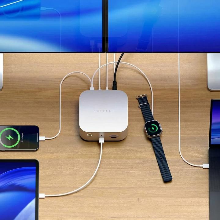 Produktbild Satechi Thunderbolt 5 CubeDock ze slotem na SSD | 8K | PD do 140W (7 Ports)