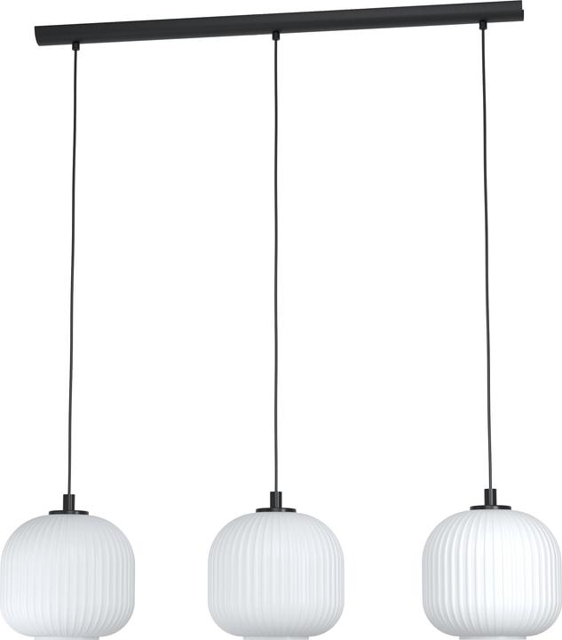 EGLO Pendant lamp MANTUNALLE 3x E27, Black/White (E27)